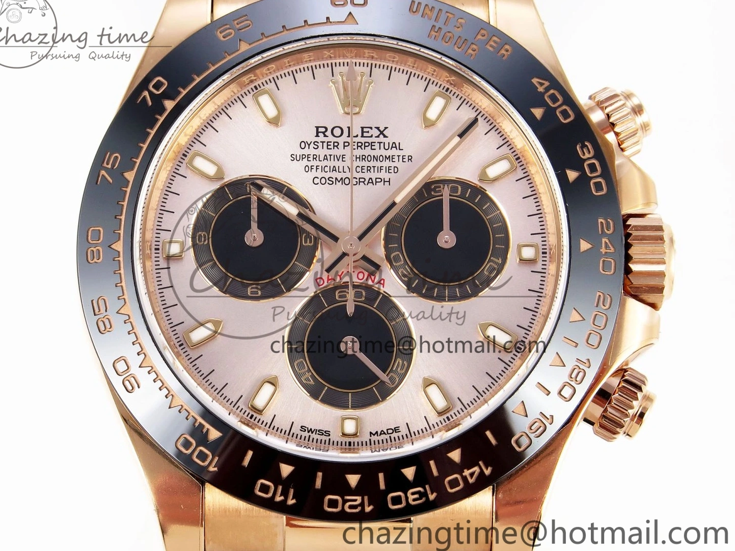 MiroTime 0322 Daytona 116515 Clean 1:1 Best Edition Silver Dial RG Markers on Oysterflex Strap SA4130 V WrinkleFree 1965